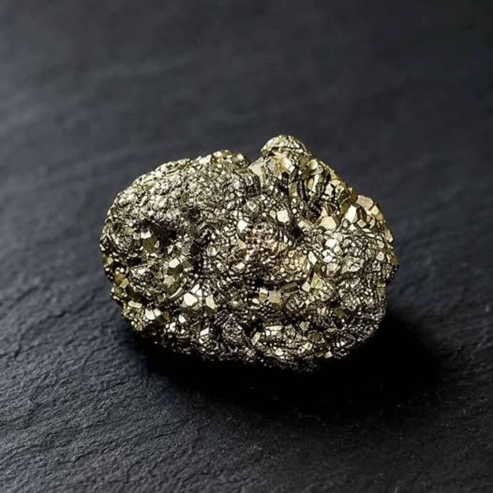 Natural Pyrite Crystal Cluster